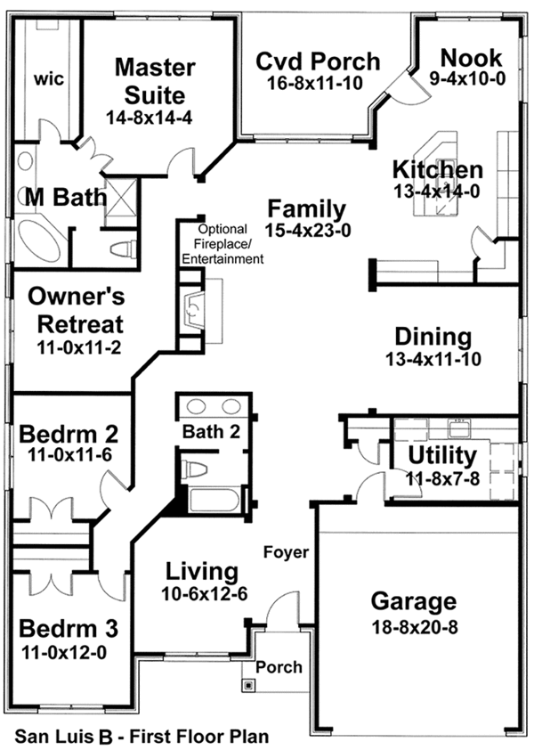 European Floor Plan - Main Floor Plan #120-237