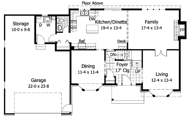 House Plan Design - Country Floor Plan - Main Floor Plan #51-720