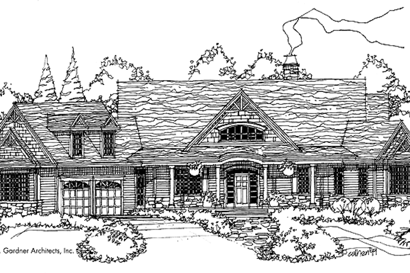 House Plan Design - Craftsman Exterior - Front Elevation Plan #929-497
