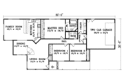 Ranch Style House Plan - 3 Beds 2 Baths 1802 Sq/Ft Plan #1-1355 