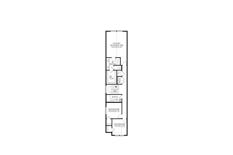 House Design - Floor Plan - Upper Floor for Craftsman House Plan #53-761 - 3 bed, 2.5 bath