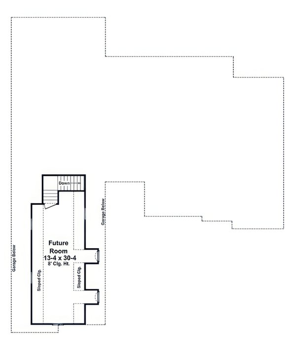 Architectural House Design - Floor Plan - Upper Floor for Craftsman House Plan #21-662 - 4 bed, 3 bath