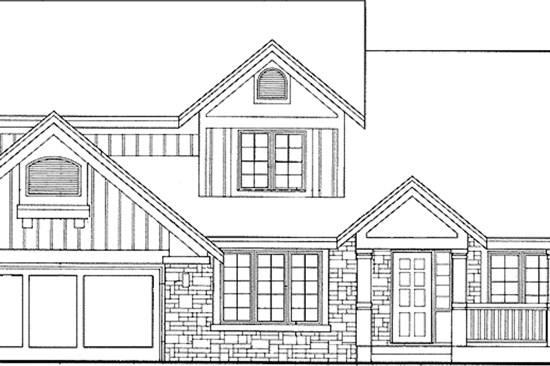 Home Plan - Country Exterior - Front Elevation Plan #320-573