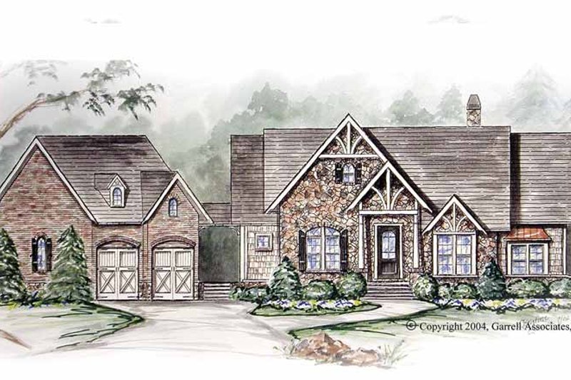 Home Plan - European Exterior - Front Elevation Plan #54-263