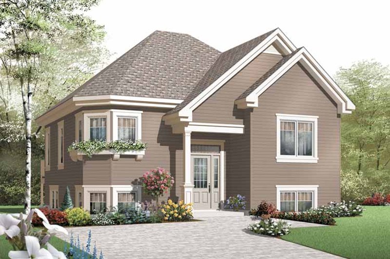 Home Plan - European Exterior - Front Elevation Plan #23-2387