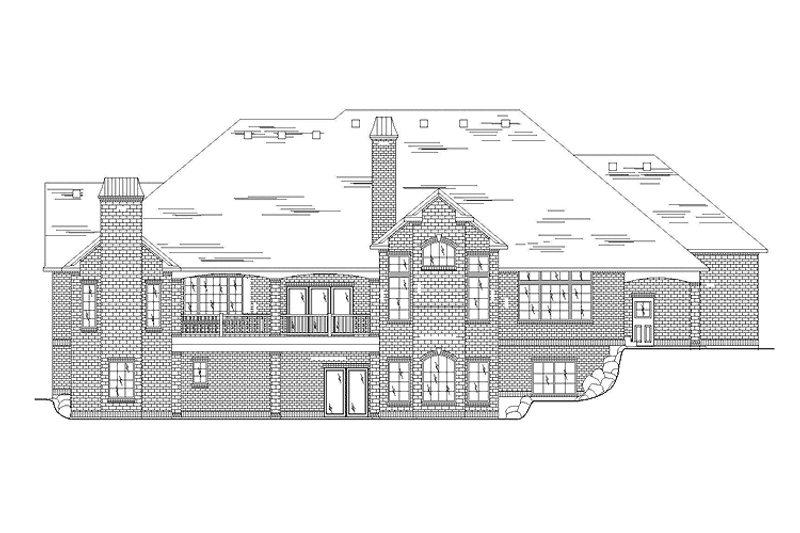 Home Plan - Exterior - Rear Elevation for Traditional House Plan #945-115 - 2 bed, 2.5 bath