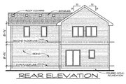 Traditional Style House Plan - 3 Beds 2.5 Baths 1297 Sq/Ft Plan #20-2103 Exterior 