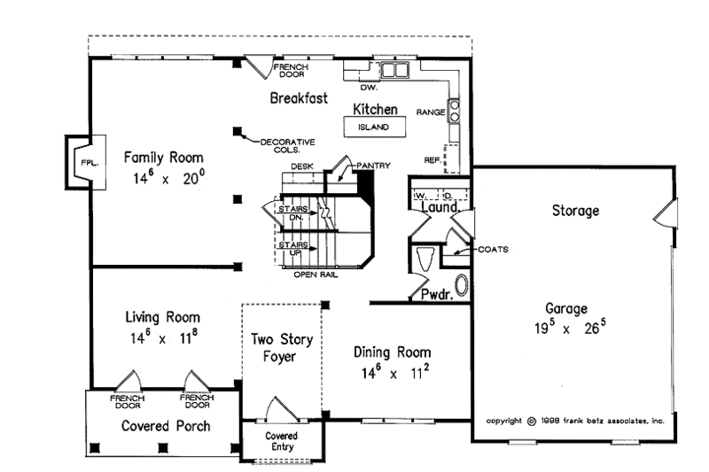 Dream House Plan - Floor Plan - Main Floor for Traditional House Plan #927-466 - 4 bed, 2.5 bath