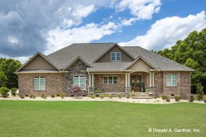 Ranch Exterior - Front Elevation Plan #929-1059