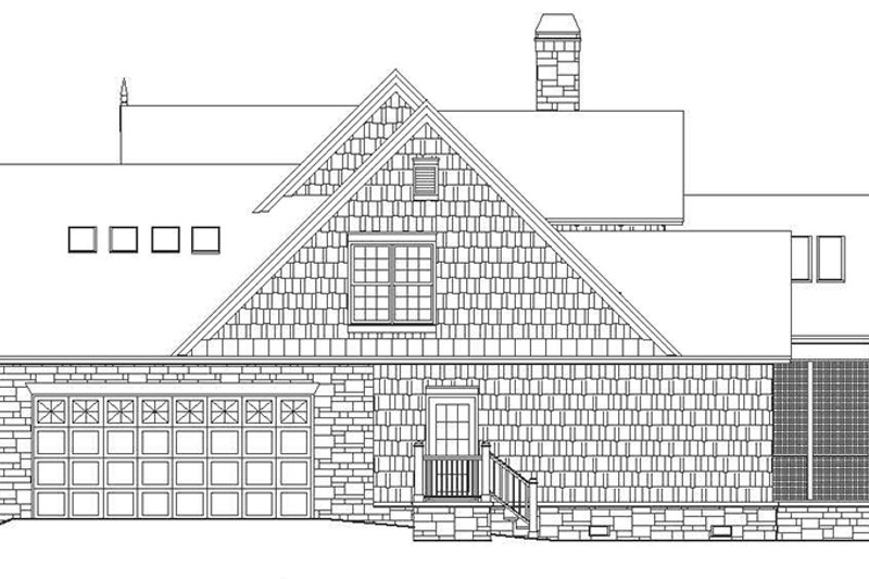 House Plan Design - Exterior - Other Elevation for European House Plan #929-954 - 4 bed, 3 bath