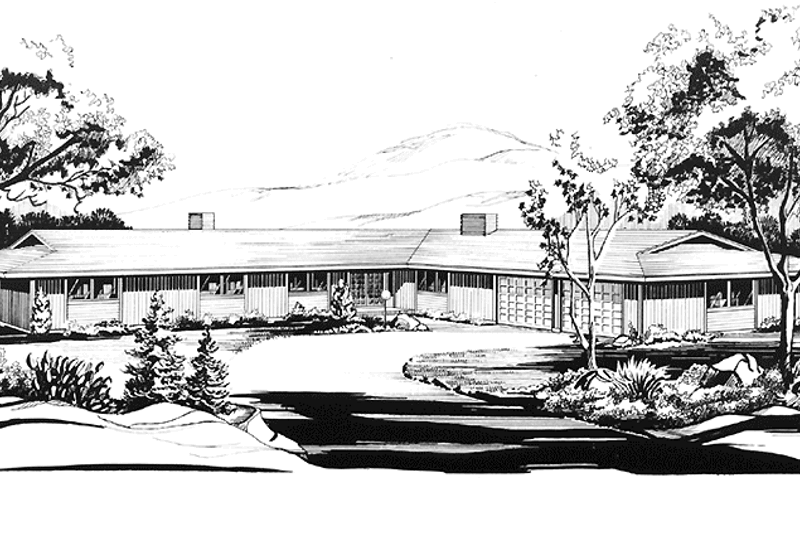 House Plan Design - Prairie Exterior - Front Elevation Plan #320-1316