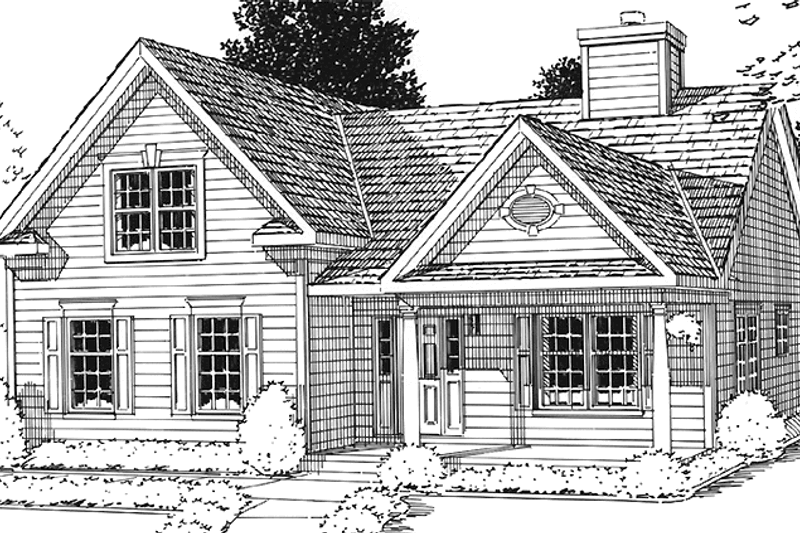 Home Plan - Country Exterior - Front Elevation Plan #1029-39