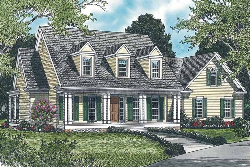 Dream House Plan - Classical Exterior - Front Elevation Plan #453-121