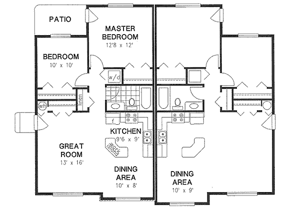 House Blueprint - Ranch Floor Plan - Main Floor Plan #18-4509