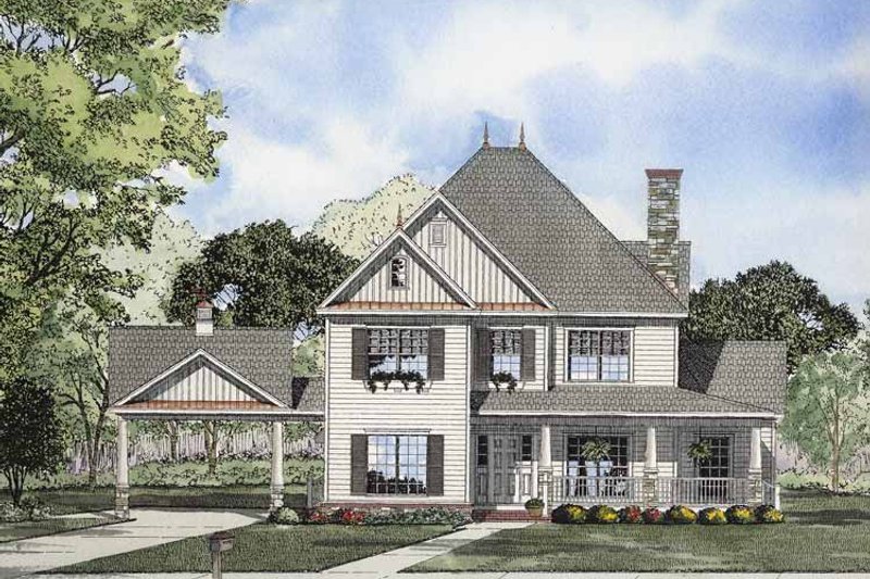 Home Plan - Classical Exterior - Front Elevation Plan #17-2855
