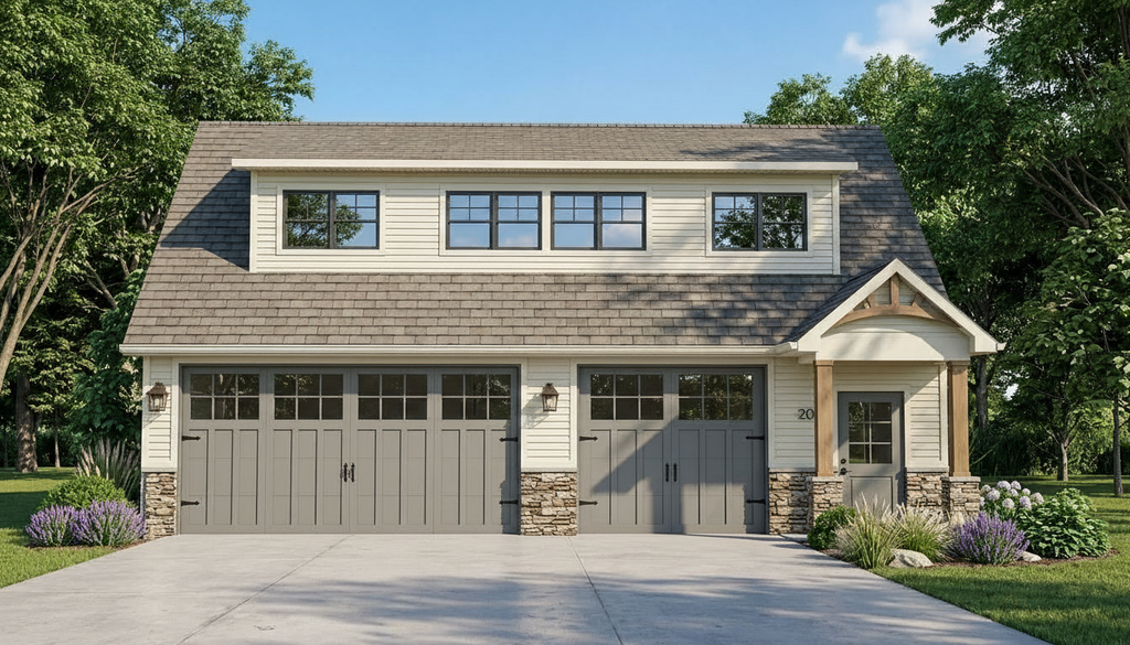 Exterior - Front Elevation 2 for Craftsman House Plan #1064-91 - 2 bed, 1 bath