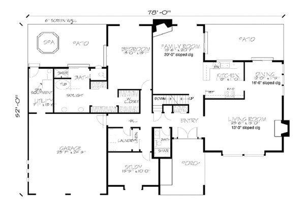 Home Plan - Contemporary Floor Plan - Main Floor Plan #320-1274