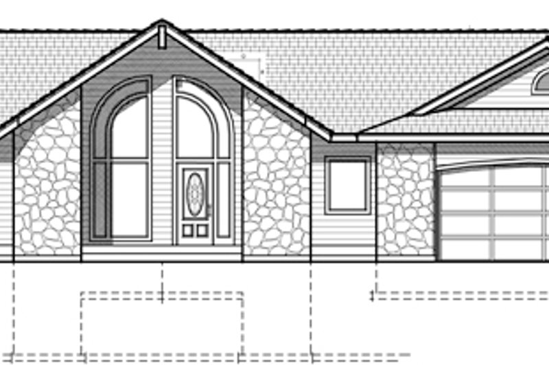 Home Plan - Exterior - Front Elevation 3 for European House Plan #1037-39 - 2 bed, 2.5 bath