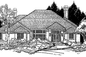 House Design - Mediterranean Exterior - Front Elevation Plan #1007-6