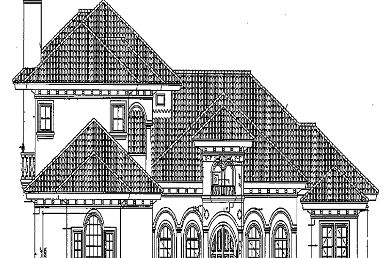 House Plan Design - Mediterranean Exterior - Front Elevation Plan #417-633