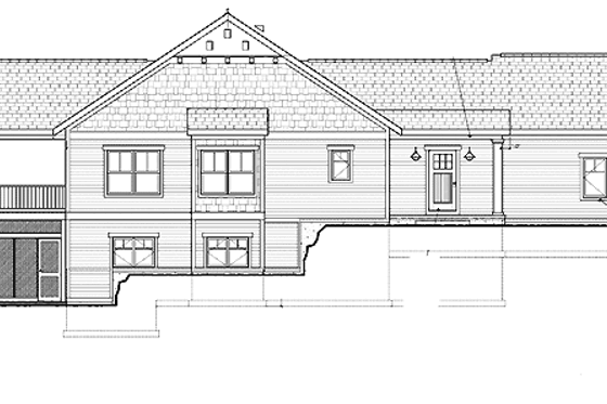 Exterior - Front Elevation 3 for Traditional House Plan #928-116 - 5 bed, 4 bath