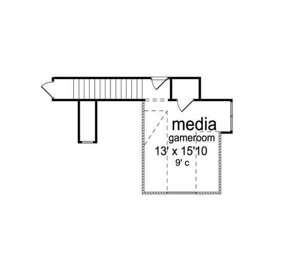 European Floor Plan - Upper Floor Plan #84-592