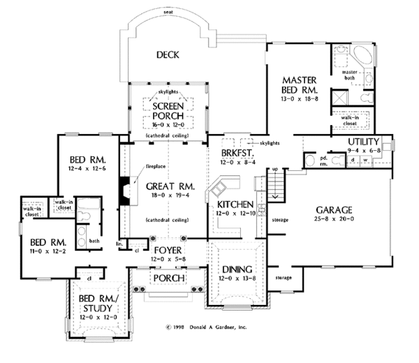 Dream House Plan - Country Floor Plan - Main Floor Plan #929-412
