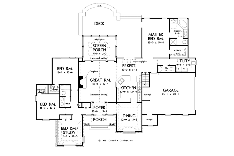 Home Plan - Floor Plan - Main Floor for Country House Plan #929-412 - 4 bed, 2.5 bath