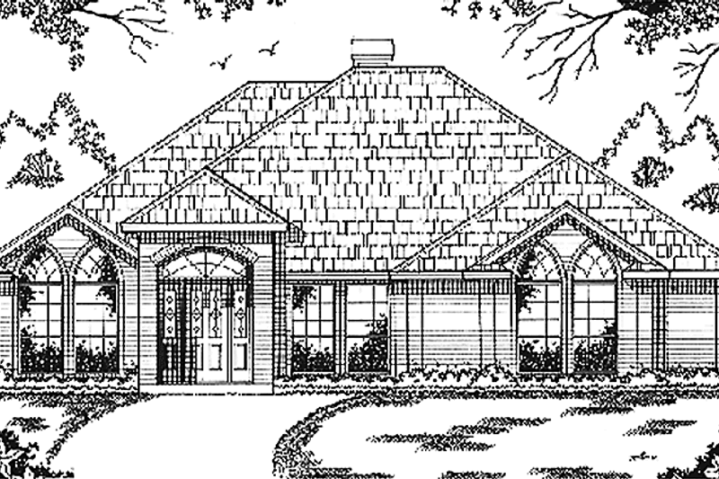 Home Plan - Traditional Exterior - Front Elevation Plan #42-644