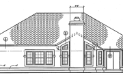 Mediterranean Style House Plan - 3 Beds 2 Baths 1898 Sq/Ft Plan #72-954 Exterior 