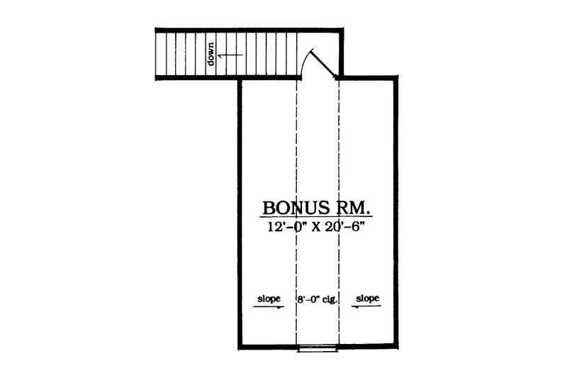 Home Plan - Floor Plan - Upper Floor for Country House Plan #42-641 - 3 bed, 2 bath