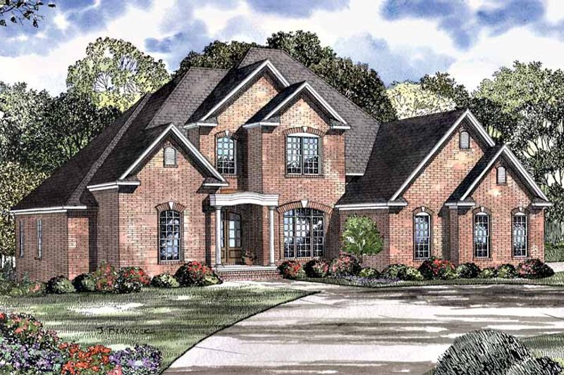 Dream House Plan - Traditional Exterior - Front Elevation Plan #17-3009