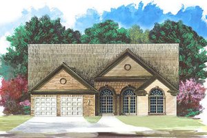 European Exterior - Front Elevation Plan #119-262