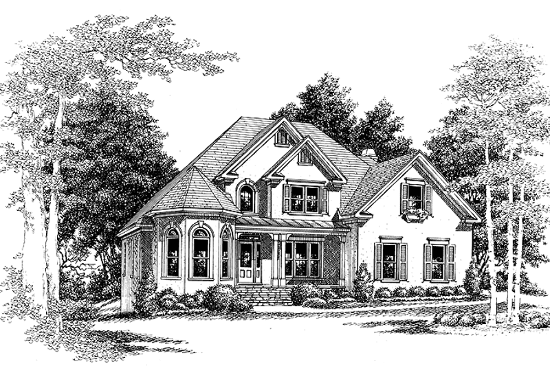 Home Plan - Exterior - Front Elevation 3 for Mediterranean House Plan #927-212 - 3 bed, 2.5 bath