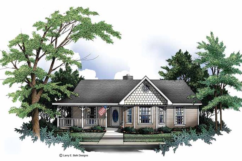 Architectural House Design - Ranch Exterior - Front Elevation Plan #952-157