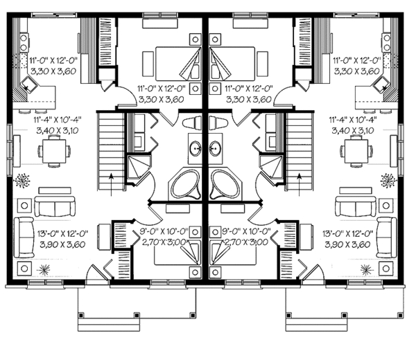 House Design - Ranch Floor Plan - Main Floor Plan #23-2397