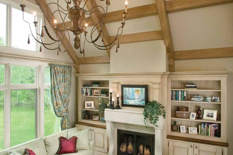 Home Plan - Interior - Family Room for European House Plan #928-16 - 4 bed, 3.5 bath