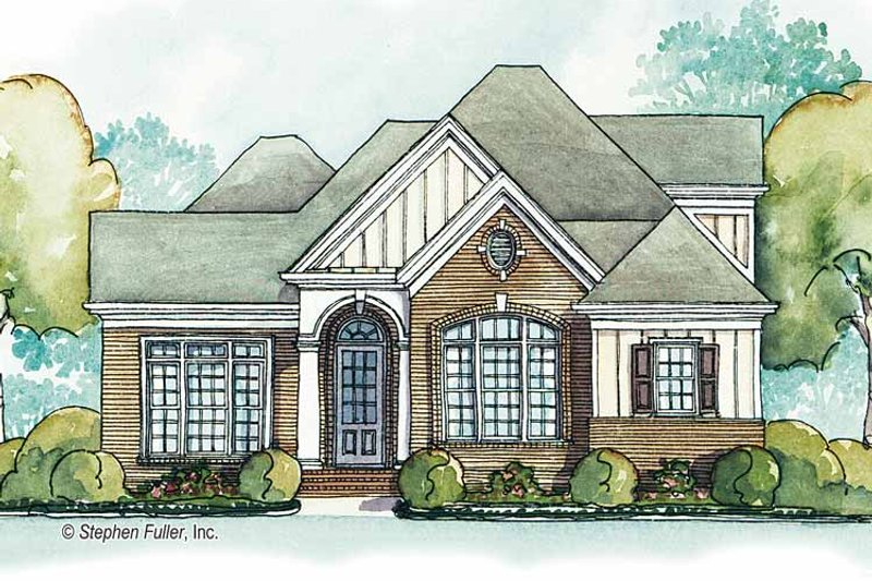 Home Plan - Exterior - Front Elevation 3 for Country House Plan #429-383 - 3 bed, 3 bath
