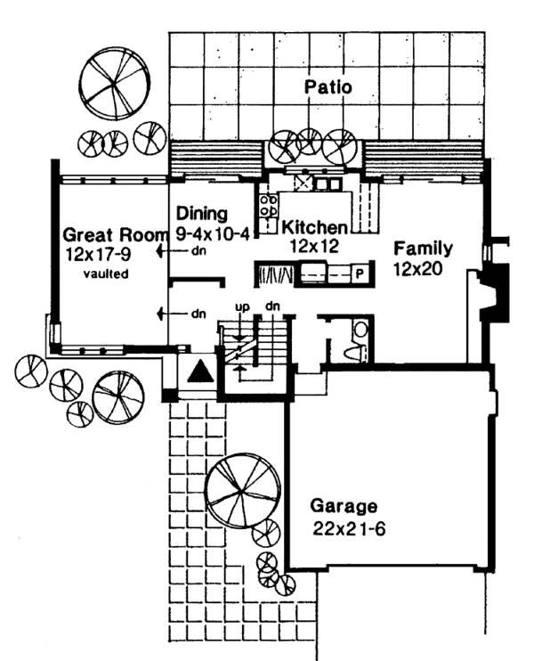 Architectural House Design - Contemporary Floor Plan - Main Floor Plan #320-756