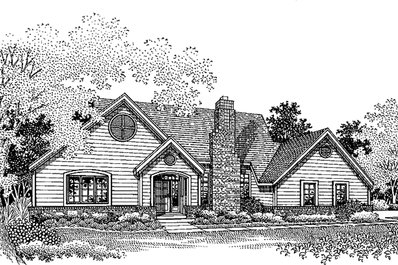 Dream House Plan - Traditional Exterior - Front Elevation Plan #320-533