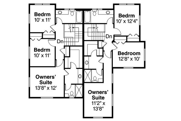 House Plan Design - Country Floor Plan - Upper Floor Plan #124-919
