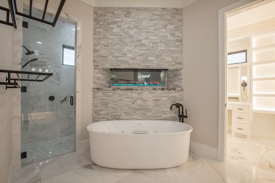 Interior - Master Bathroom for Mediterranean House Plan #1110-34 - 3 bed, 3 bath