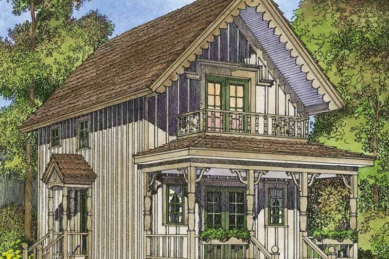 Home Plan - Country Exterior - Front Elevation Plan #1016-91