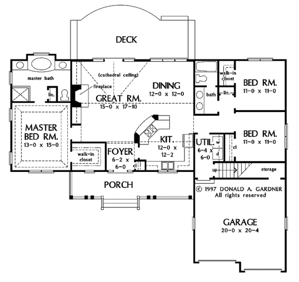 House Design - Country Floor Plan - Main Floor Plan #929-314