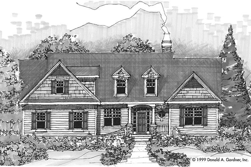 Dream House Plan - Craftsman Exterior - Front Elevation Plan #929-438
