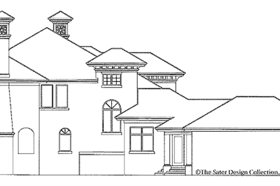 Exterior - Other Elevation for Mediterranean House Plan #930-317 - 4 bed, 5 bath