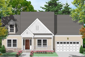 Dream House Plan - Country Exterior - Front Elevation Plan #1053-75
