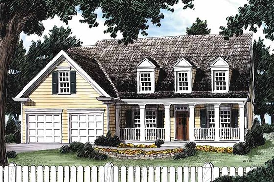 Exterior - Front Elevation 3 for Country House Plan #927-246 - 3 bed, 2.5 bath