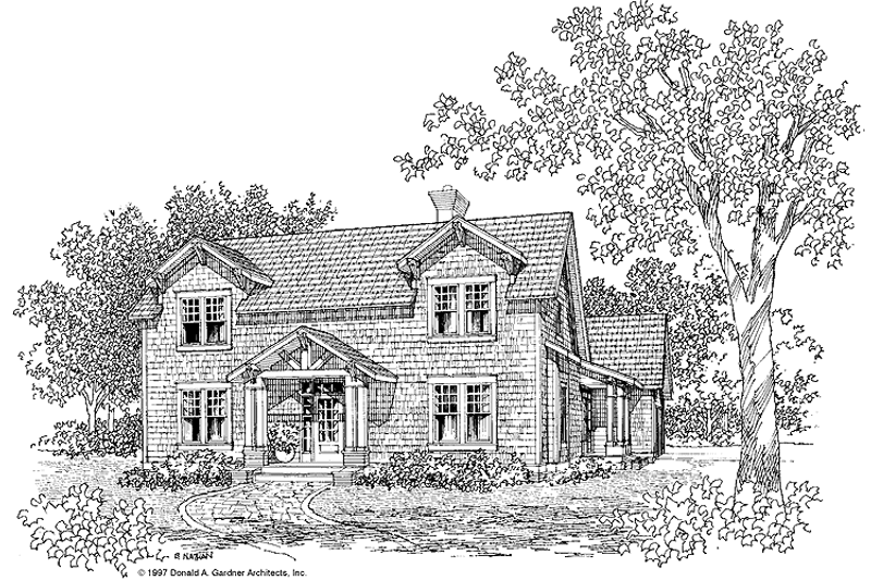 Dream House Plan - Craftsman Exterior - Front Elevation Plan #929-316