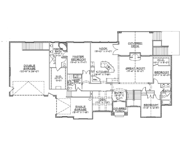 House Design - European Floor Plan - Main Floor Plan #945-123